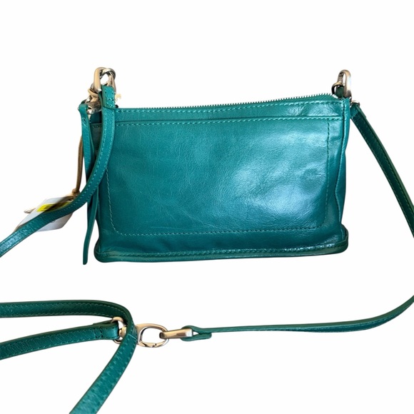 NWT HOBO Cadence GENUINE Leather BLUEGRASS Crossbody Bag - Picture 2 of 13